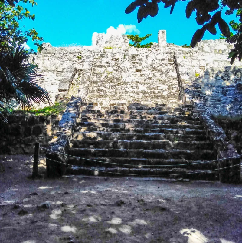 Ruins at the Maya Museum in Cancun