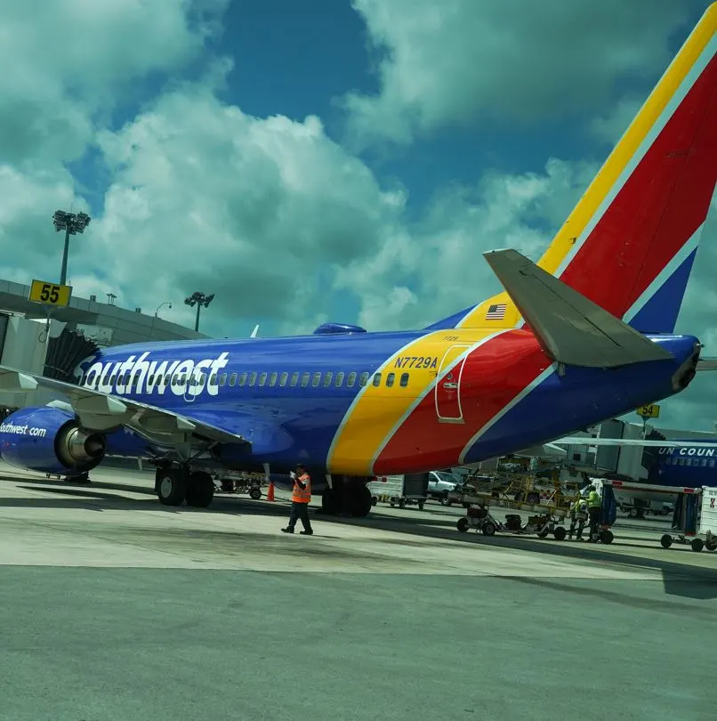 Southwest Airplane In Cancun