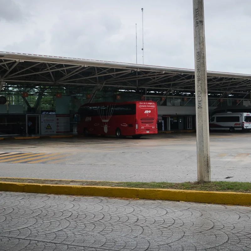 bus station with ado bus
