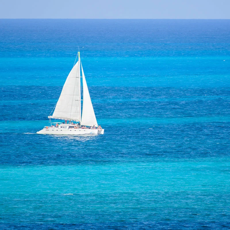 catamaran in the sea