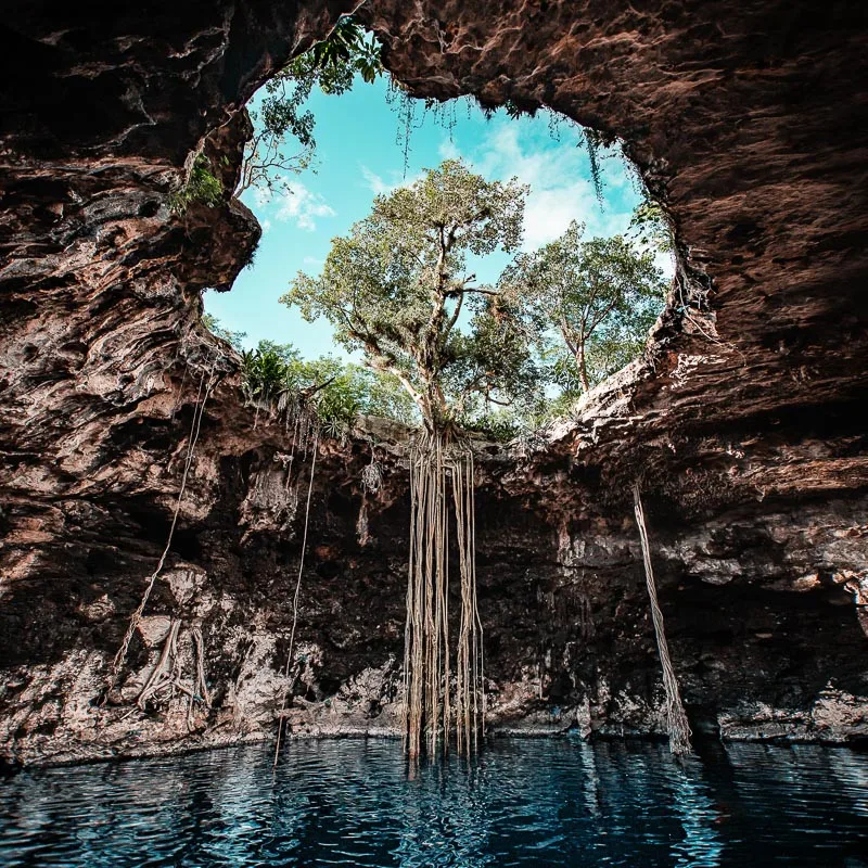 cenote cave opening