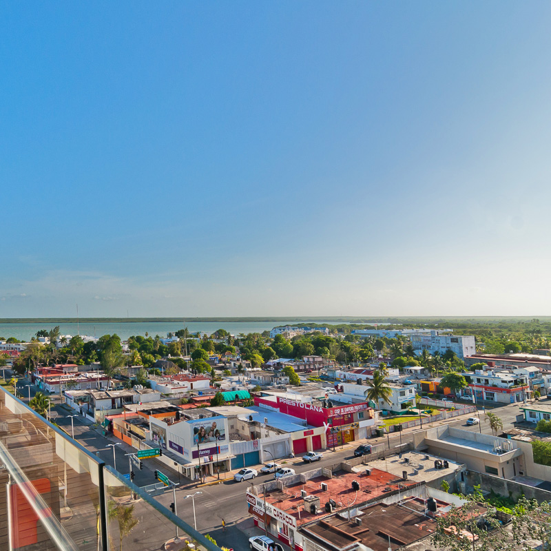chetumal city from above