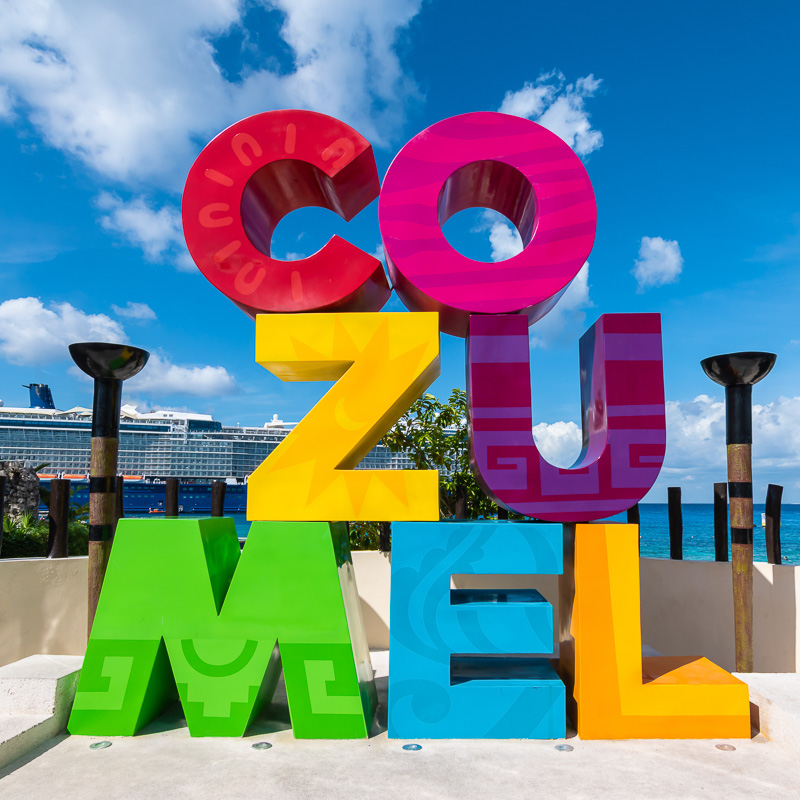 large cozumel sign