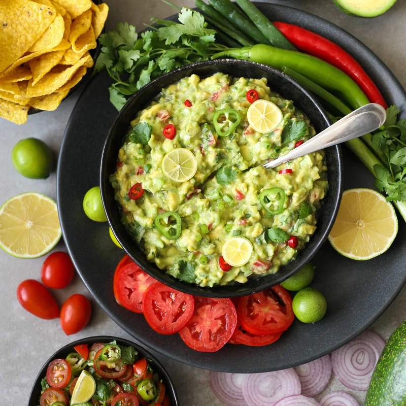 guacamole in a bowl