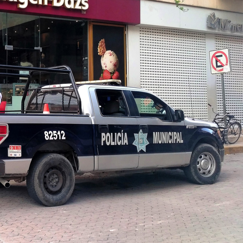 police car parked