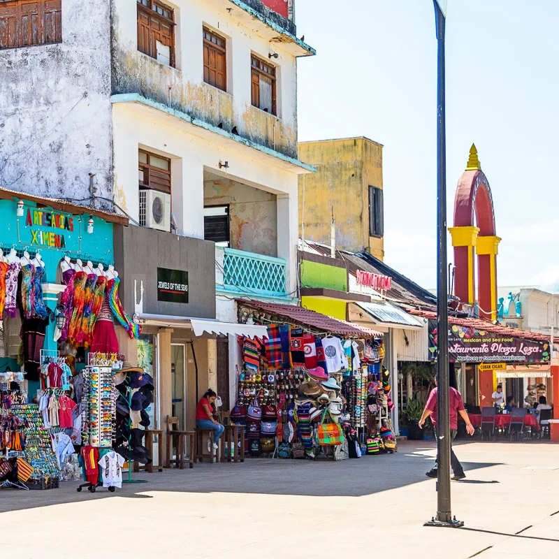 cozumel street scene