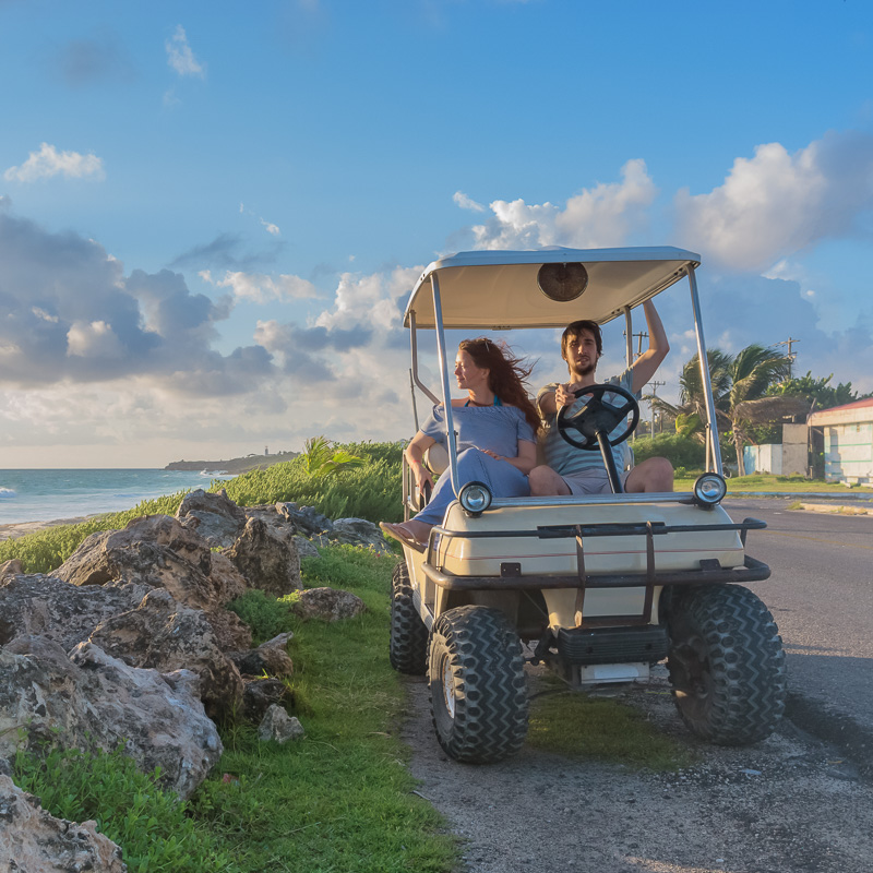 golf car on isla mujeres