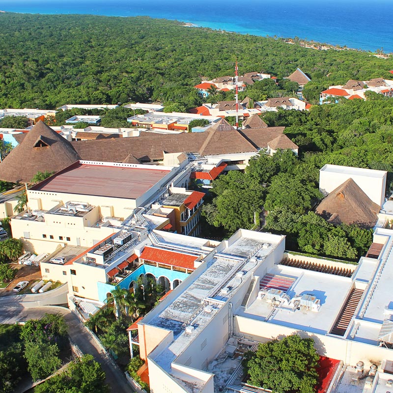 xcaret resort from above
