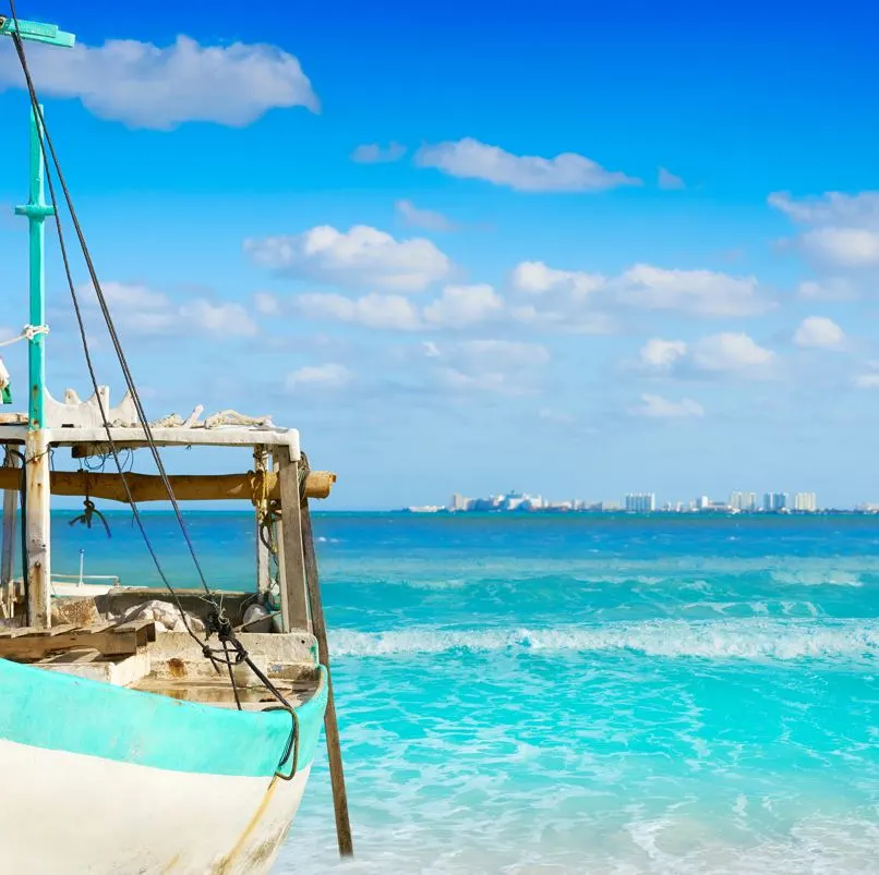 Boat Anchored Playa Juarez 