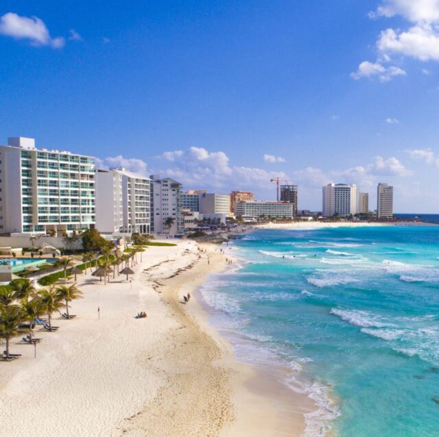 cleanest beach in cancun