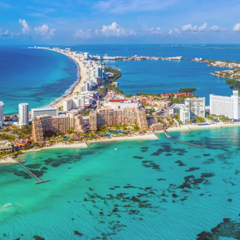 Cancun aerial