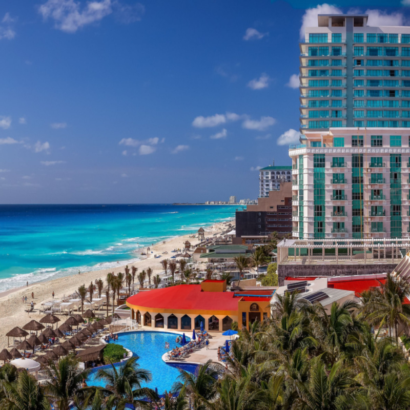 Cancun resort and pool