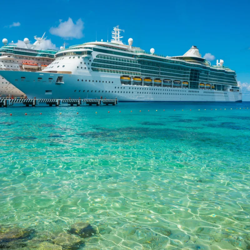 Cruise ship clear water