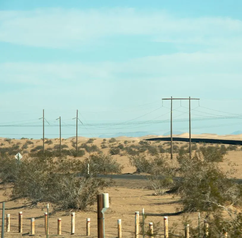 Power lines in Quintana Roo