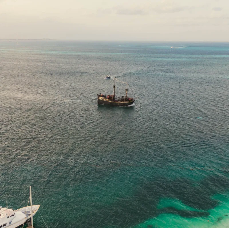 Small Ship That Collects Sargassum