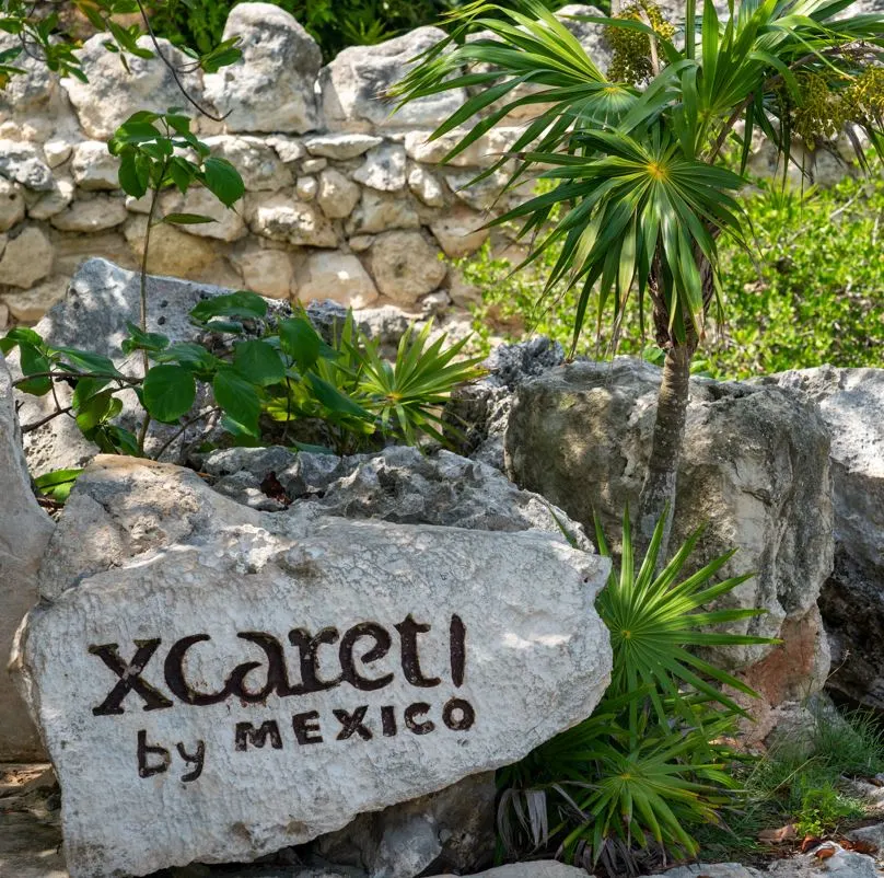 Xcaret Theme Park Sign