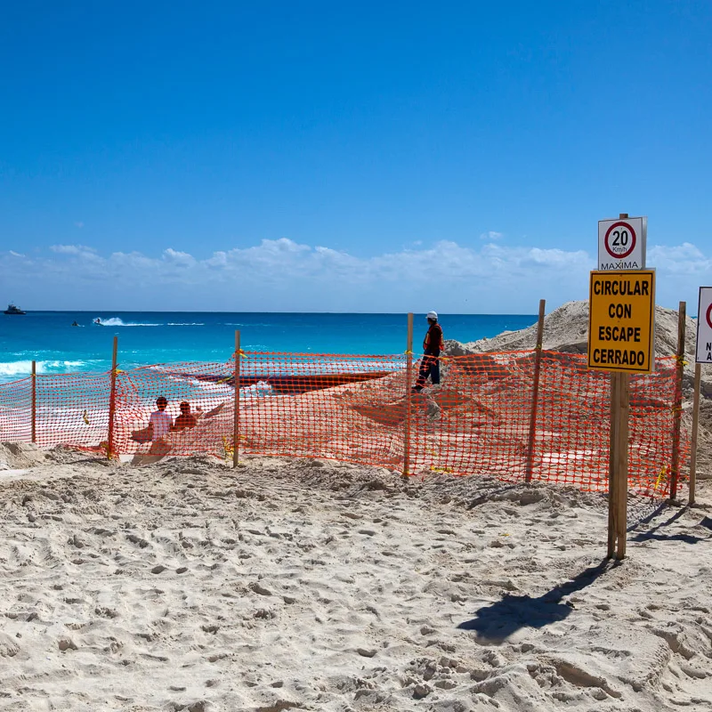beach site construction