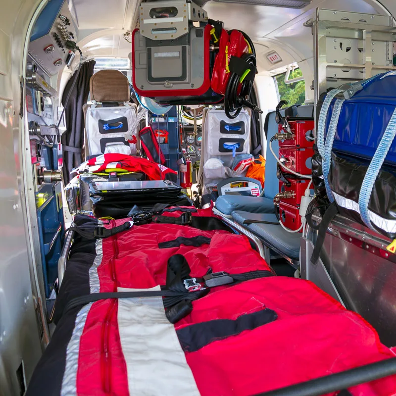 medical flight cabin