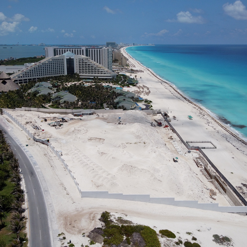 beach construction site