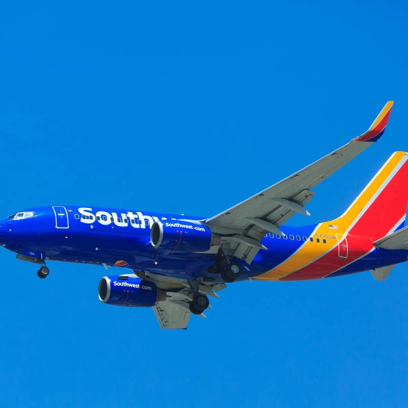 southwest airline airplane 