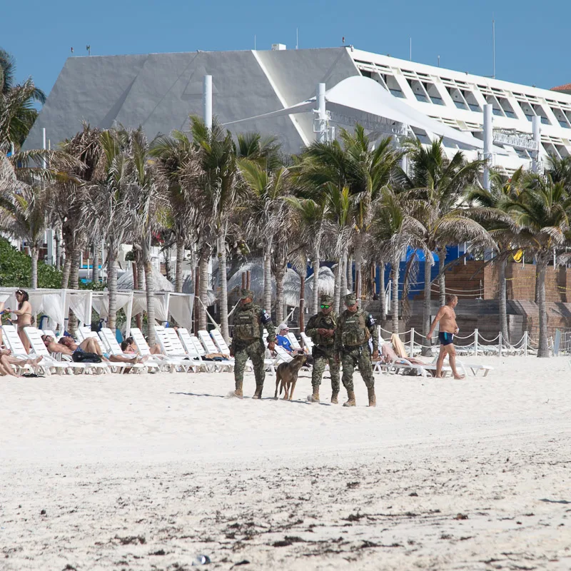 soldiers on the beach