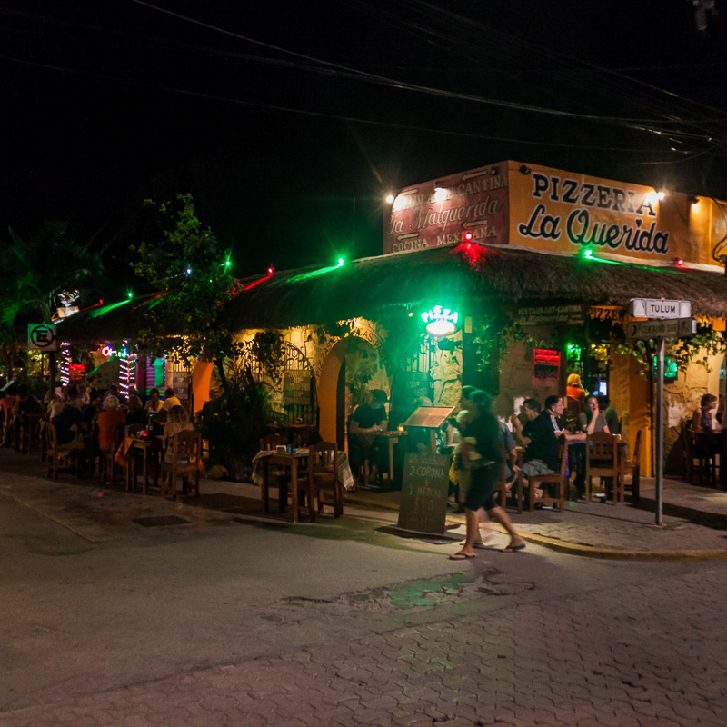 tulum at night