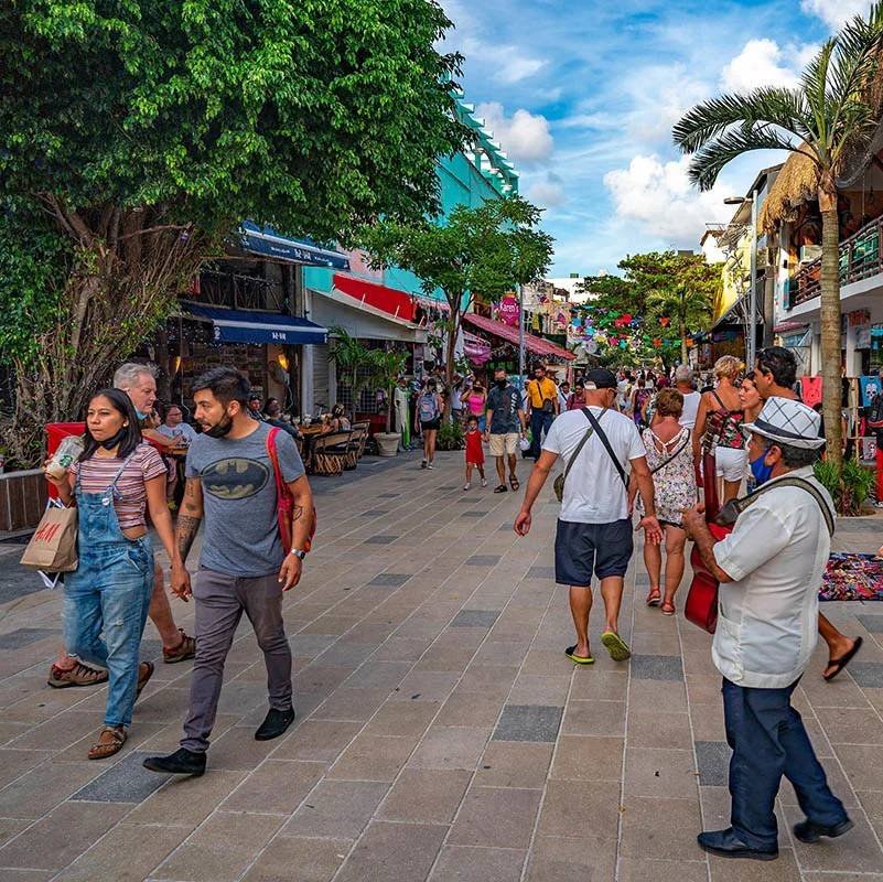 Fifth Avenue in Playa del Carmen