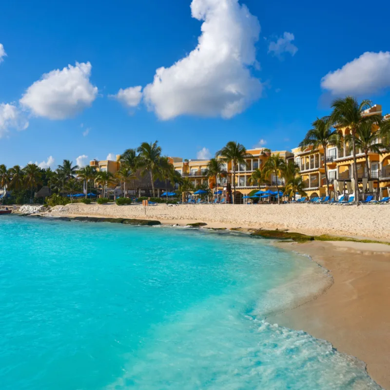 beach in Playa del Carmen.