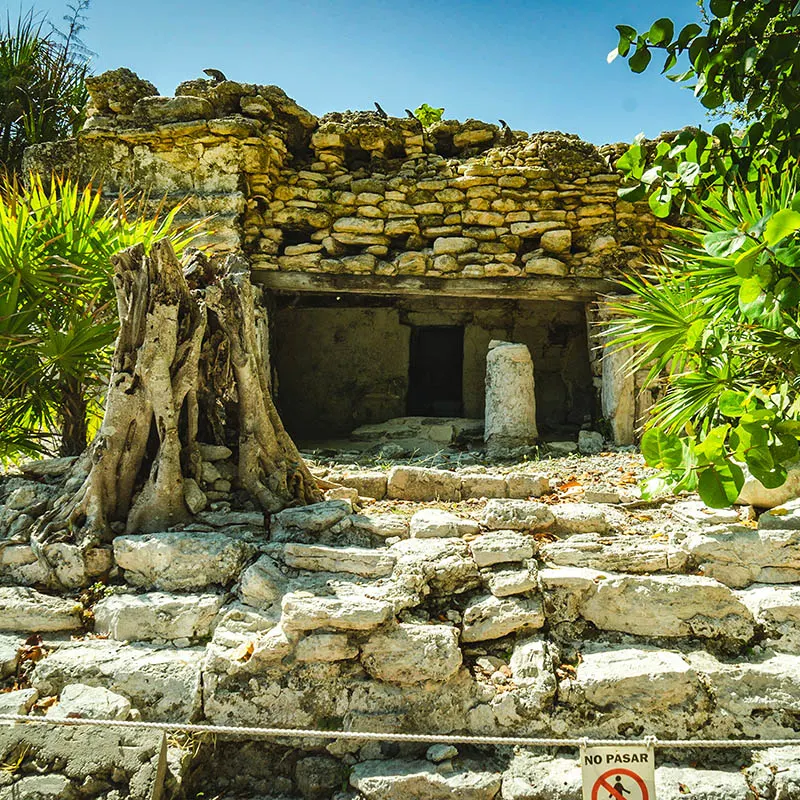 Xaman-Ha Mayan ruins in Playa del Carmen