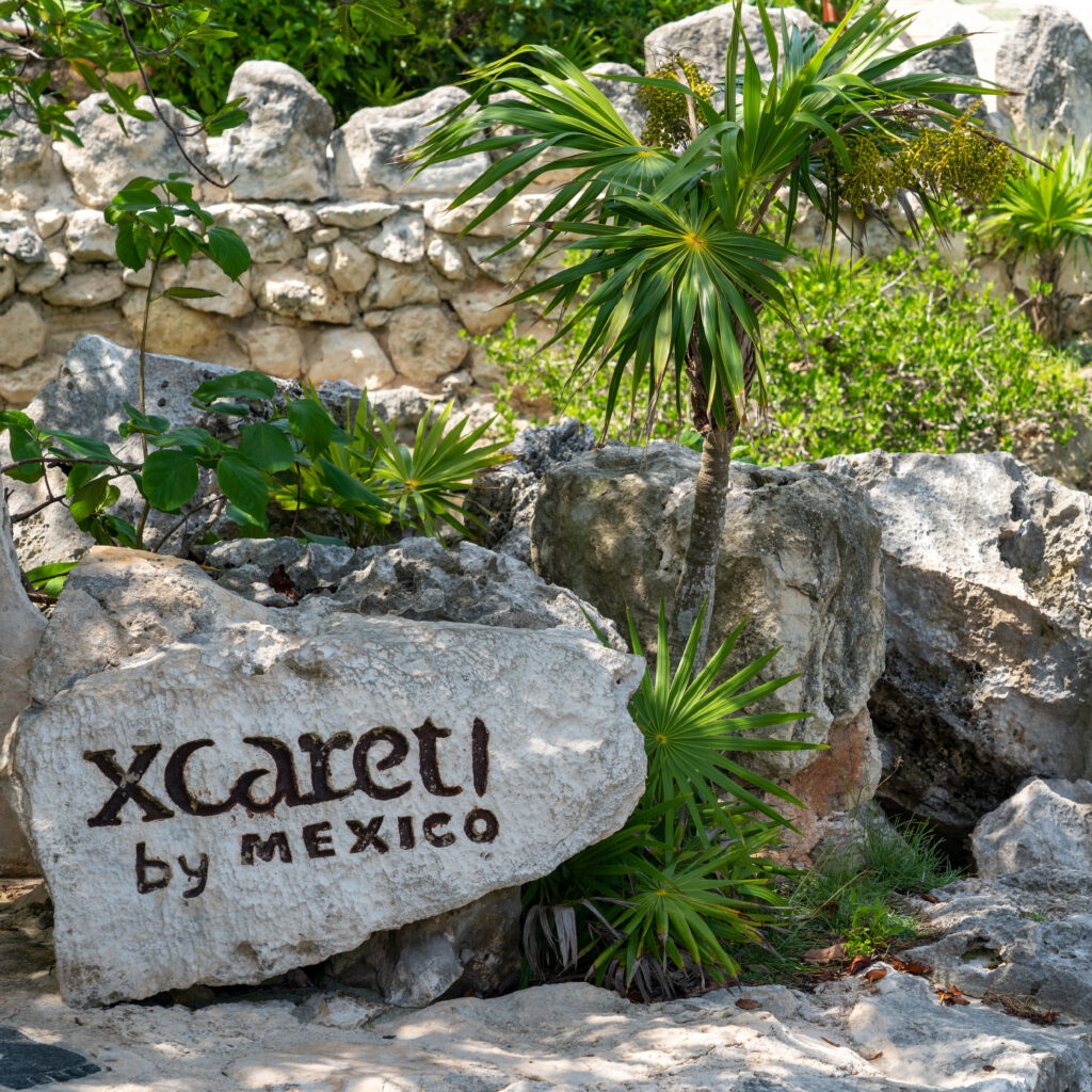 Xcaret Theme Park sign