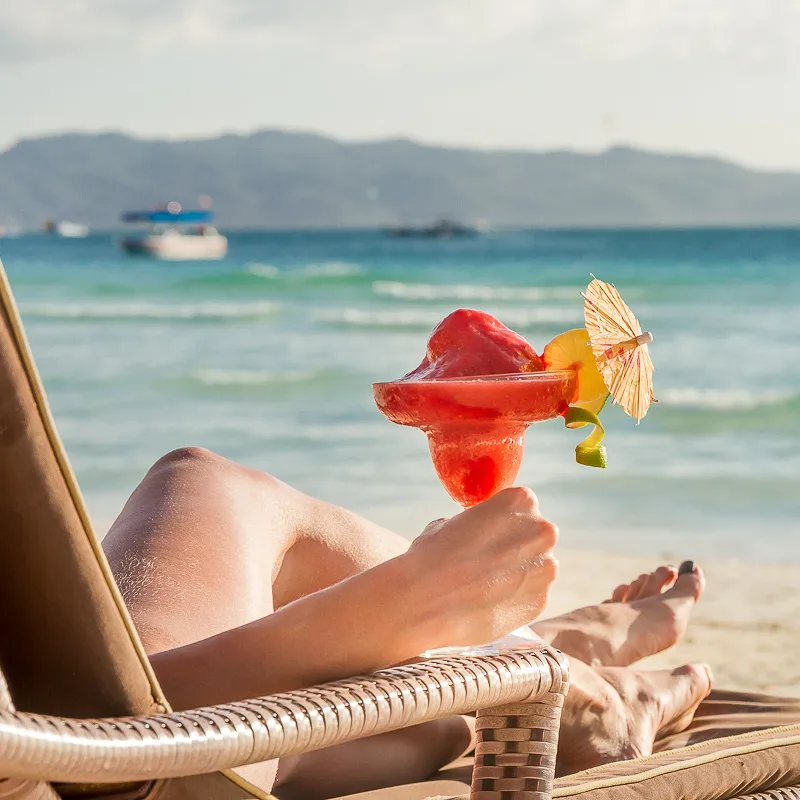 cocktail on the beach