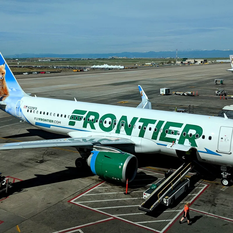frontier plane