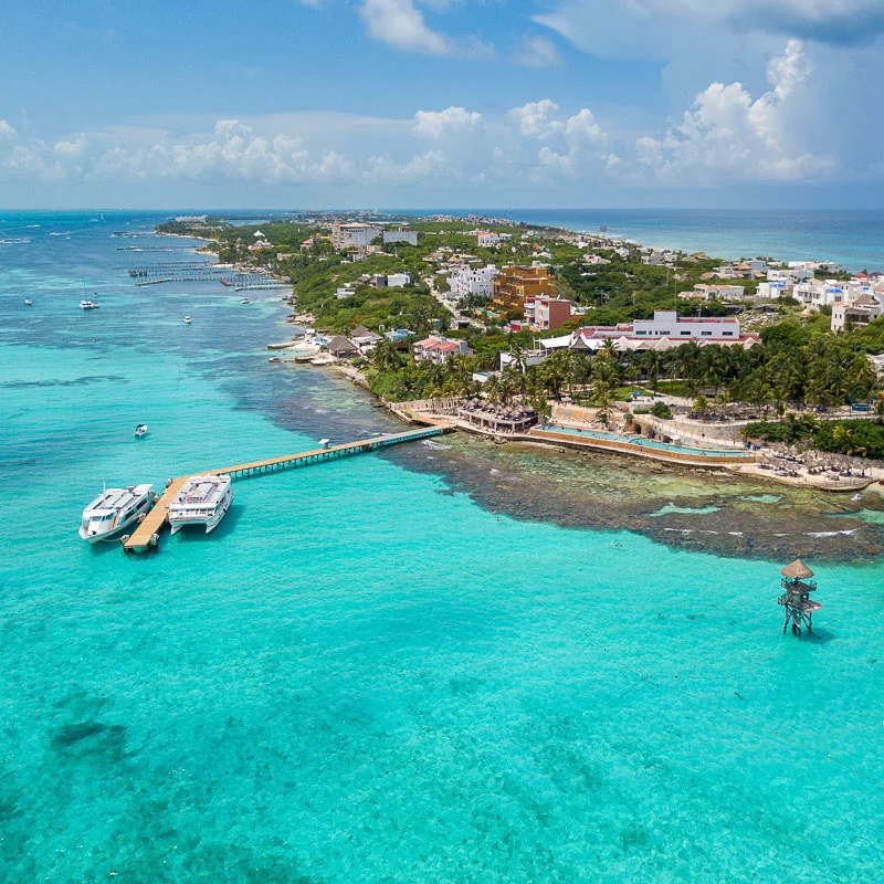 more isla mujeres from above