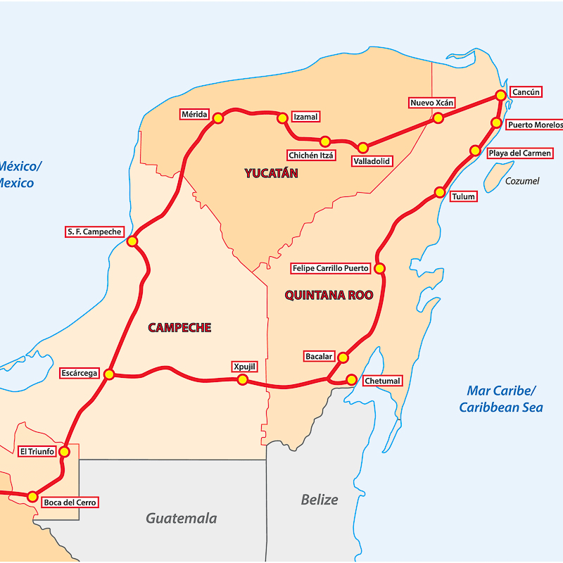 maya train route