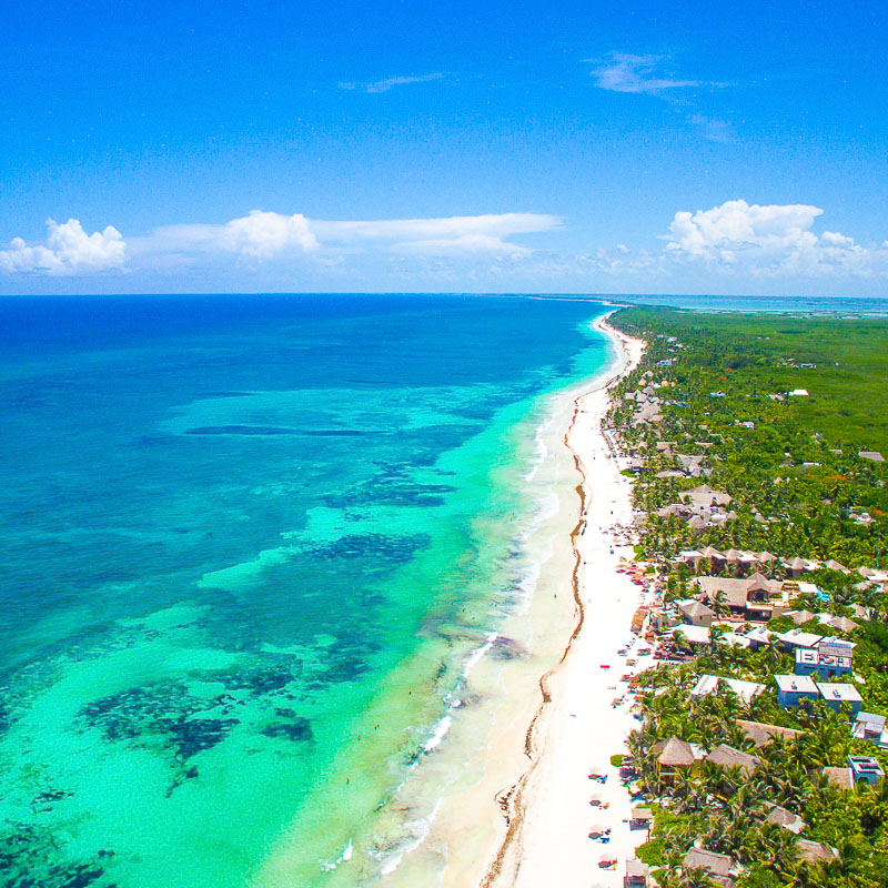 tulum from above