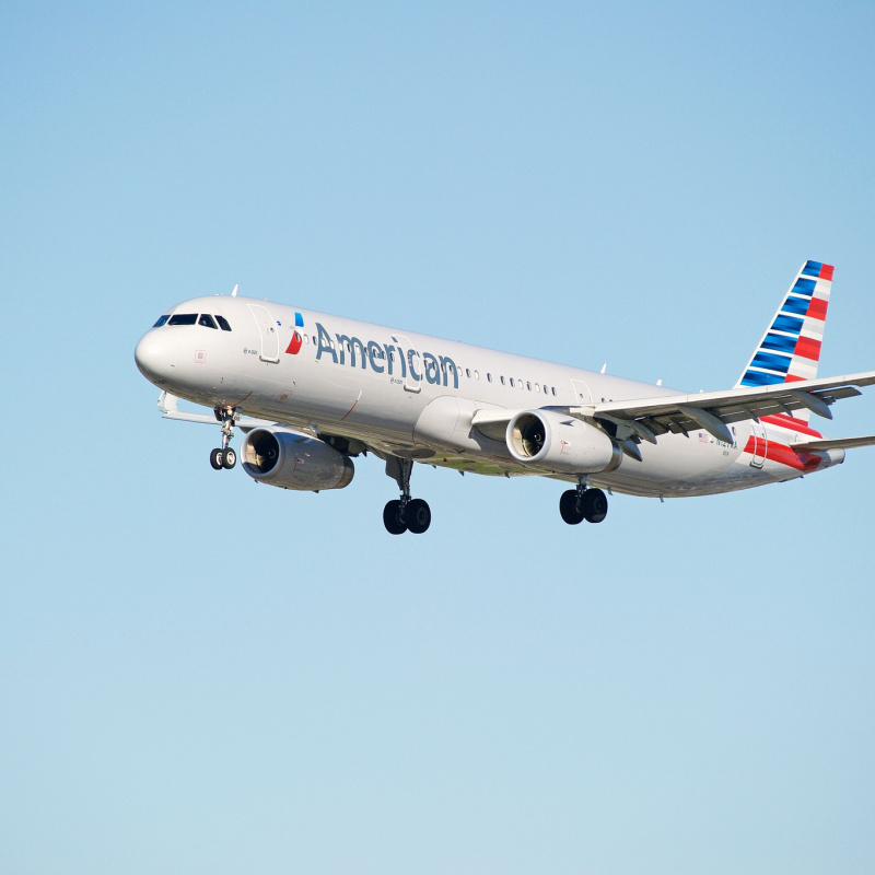 American Airlines aircraft in the sky