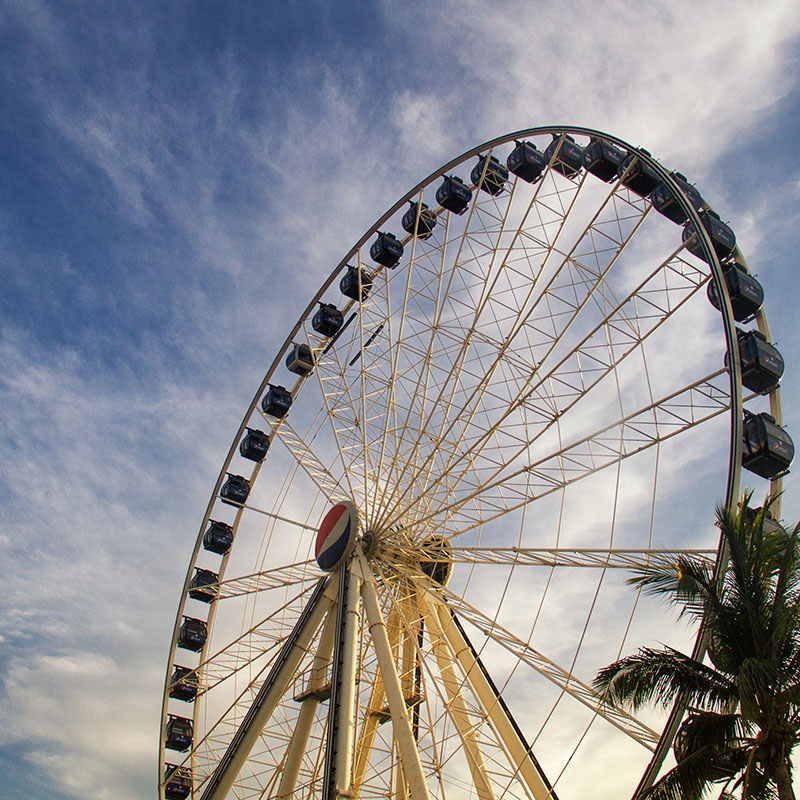 Cancun Ferris Wheel at La Isla shopping village.