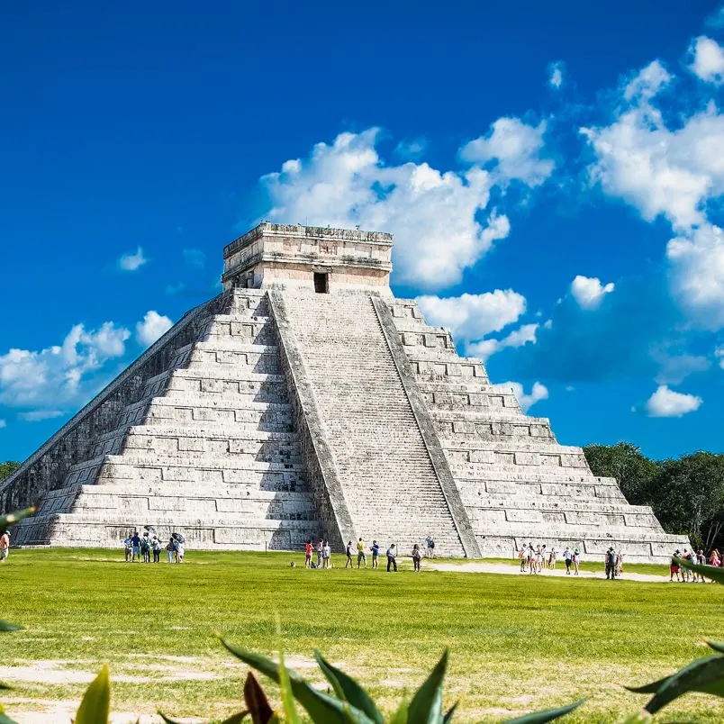 A pyramid at chichen itza