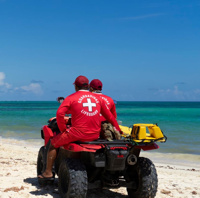 Lifeguards On Beach 