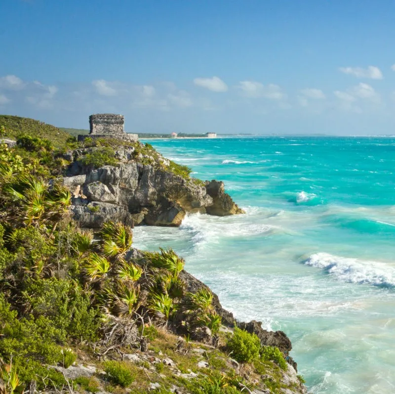 the coastal ruins of Tulum