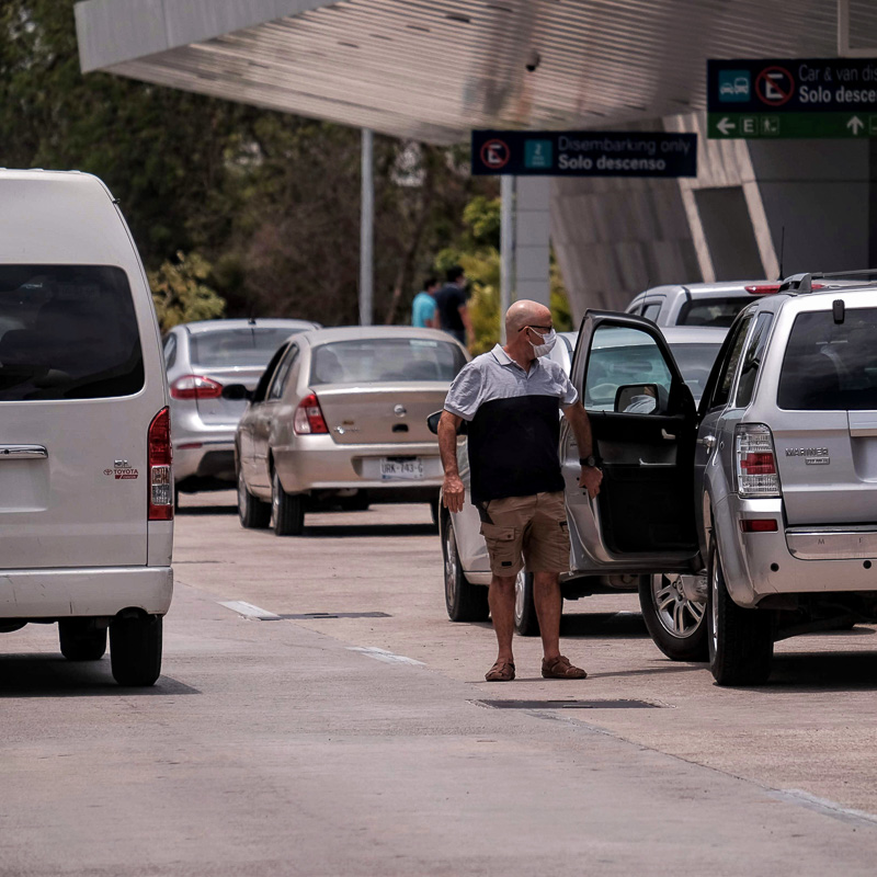 Private Transportation Vehicles at Cancun Airport