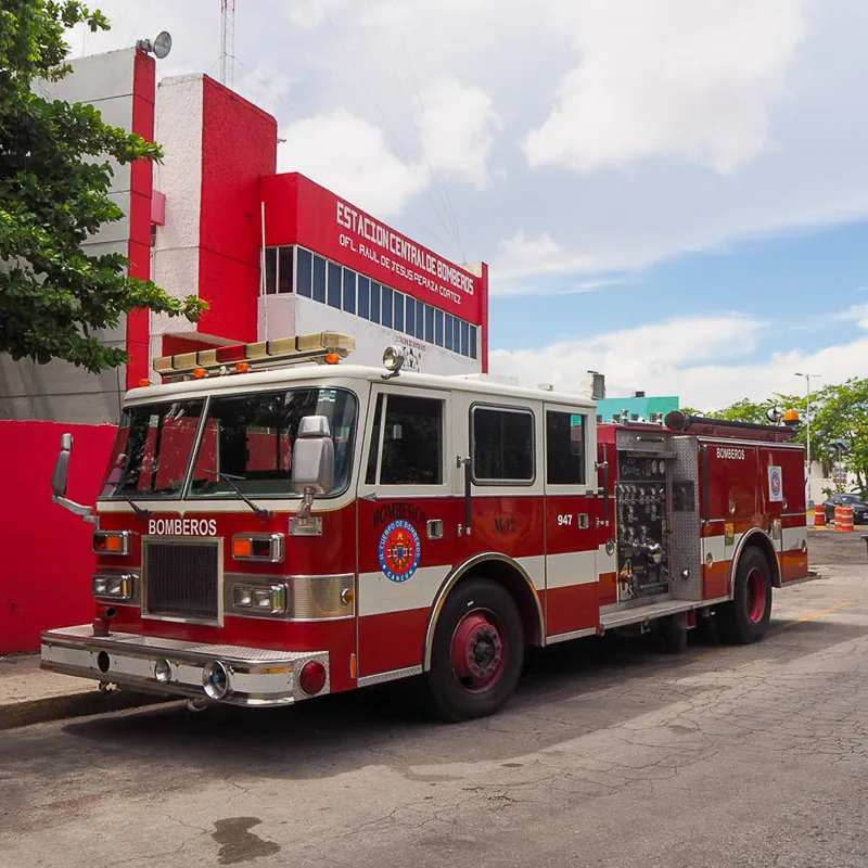 fire engine in cancun