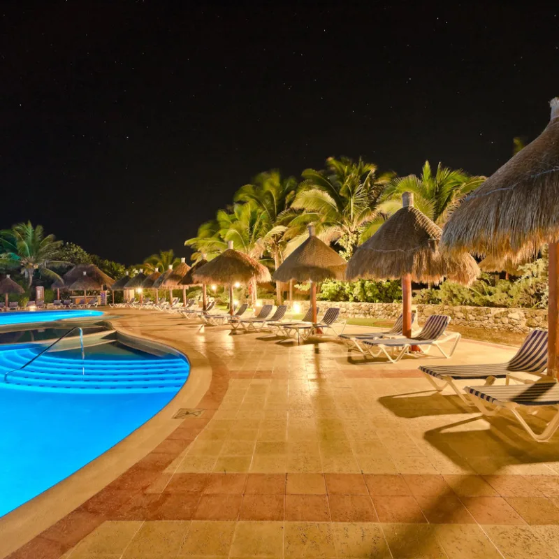 Resort at night