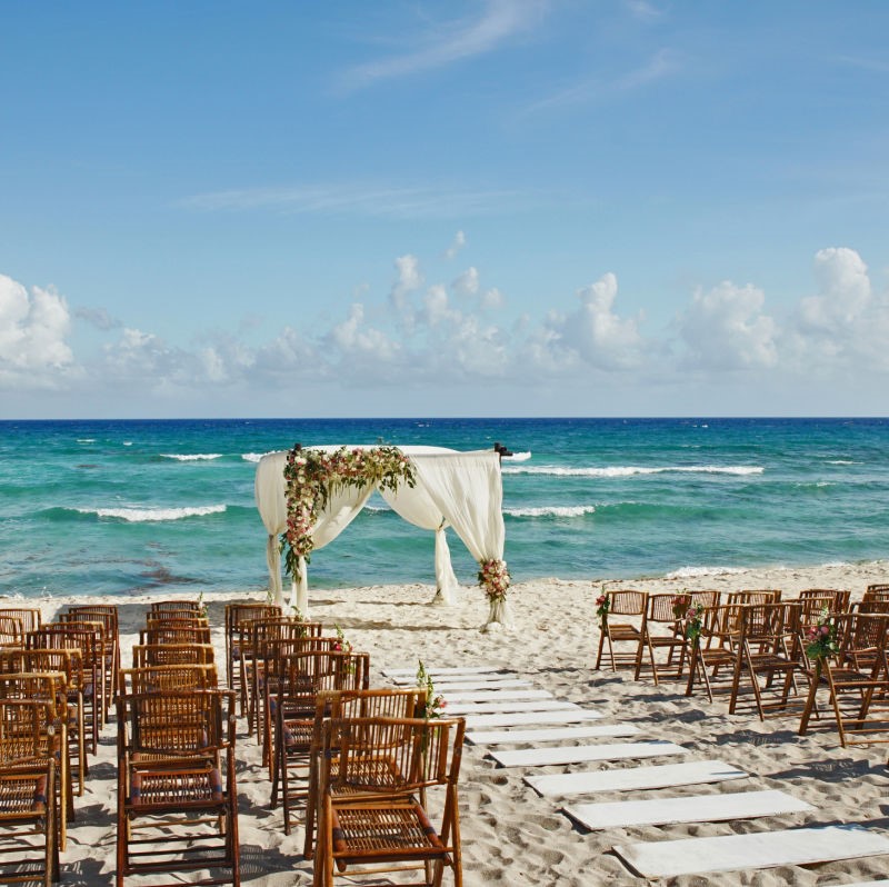 Beach Wedding Setup