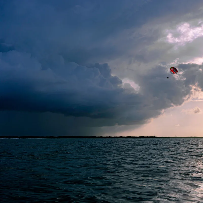 Storm Clouds Over the Water