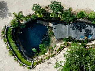 you can stay in this airbnb near cancun with a private cenote