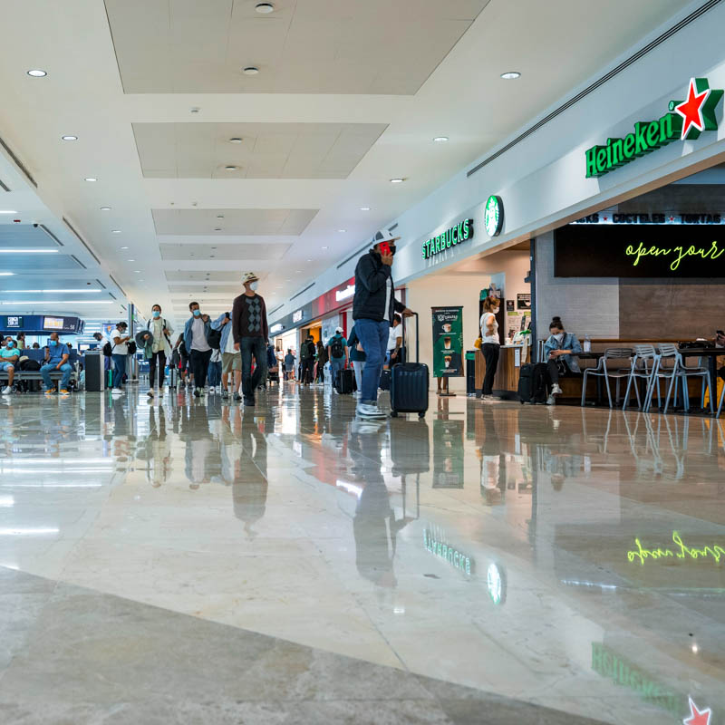 cancun departures area