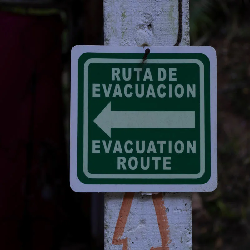 evacuation route