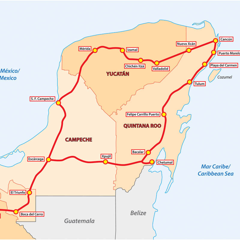 maya train route