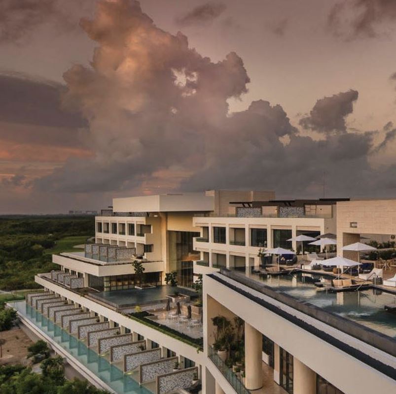 aerial view of ATELIER Playa Mujeres resorts